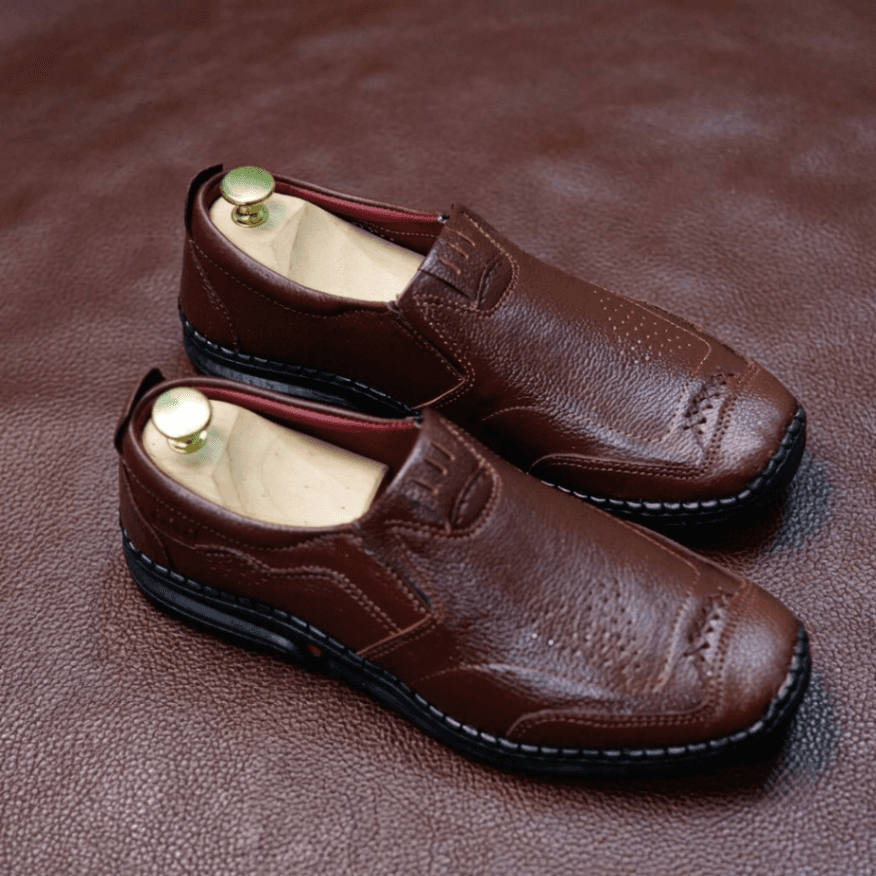 Genuine Leather Premium Sacchi Casual Shoes - Chocolate thumbnail 1